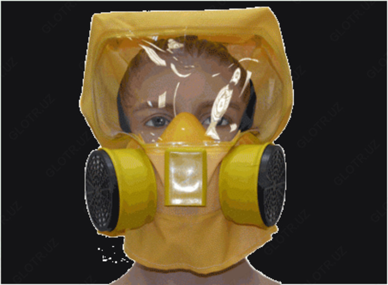 Шанс-Е (полумаска) Универсальный фильтрующий малогабаритный самоспасатель (УФМС)