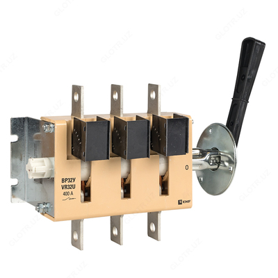 398 738.2 сум / шт. Выключатель-разъединитель ВР32У-37В31250 400А 1-направ. с д/г камерами съемная левая/правая рукоятка MAXima EKF