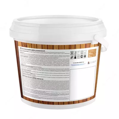 49 335 сум / шт. Лак акриловый по дереву универсальный FARBITEX PROFI WOOD (ведро 0.9 л)