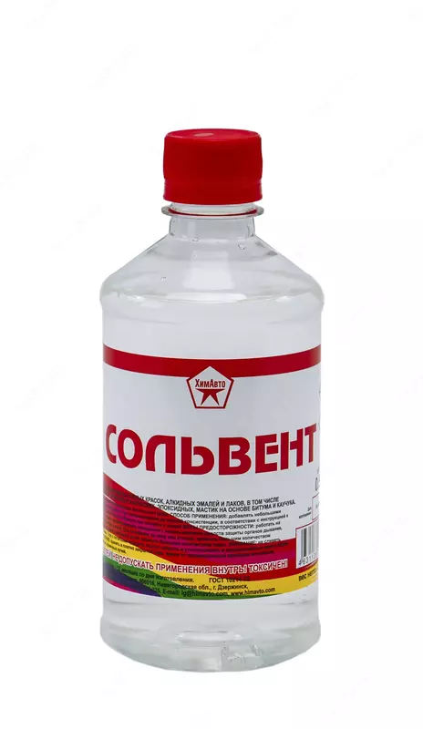 Qoplamalar uchun moyli erituvchi, shisha 1 l/0,74 kg