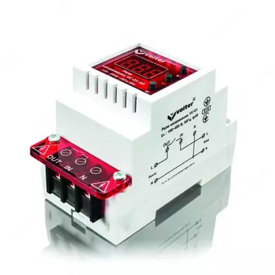 Реле напряжения VC-01-40 с измерением тока (Imax=40А) Только оптом