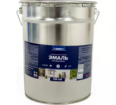 Эмаль ПФ-115 Мастер RAL 7001 серая (фас.25 кг) - 21 700 сум / кг.
