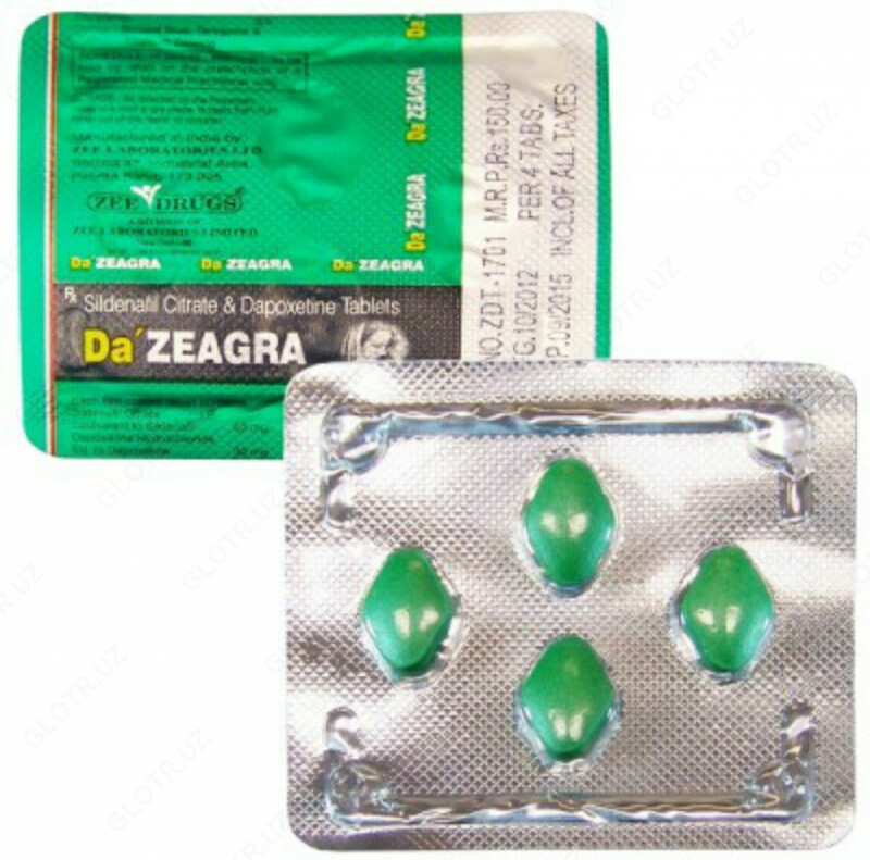  Da ZEAGRA таблетки для повышения потенции (4 таб.) в Ташкенте - 