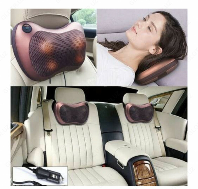 Массажная подушка с инфракрасным подогревом Car and home. Массаж 