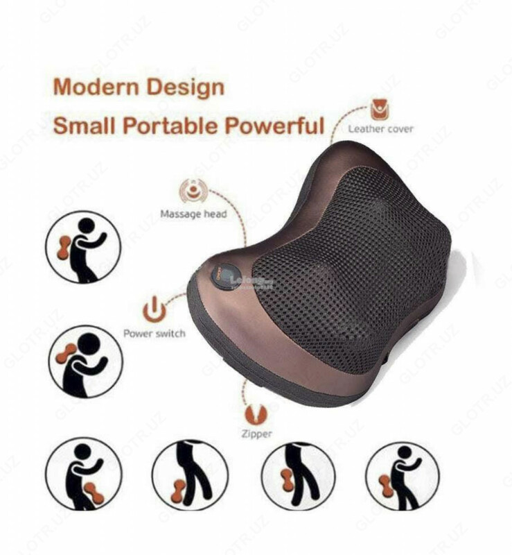  Массажная подушка с инфракрасным подогревом Car and home. Массаж  - 