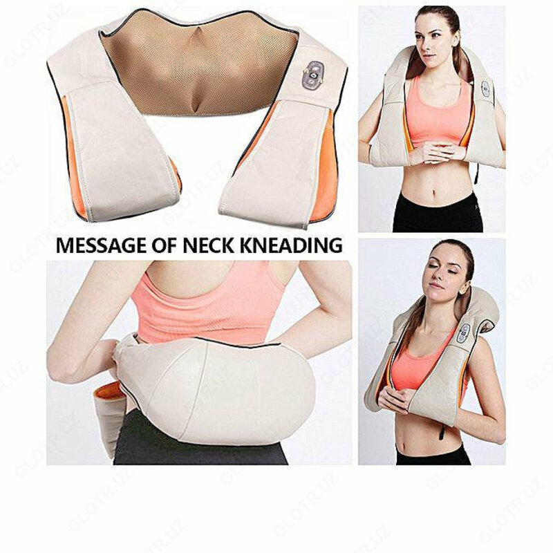 Массажер для шеи  плеч и спины с ИК-прогревом Massager of Neck Kneading