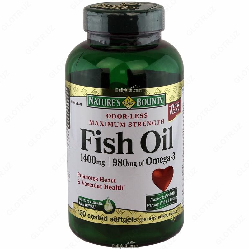 Рыбий жир Nature's Bounty 1400 мг 130 капсул