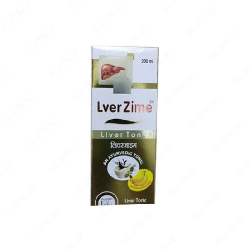  200 ml LVer Zime jigar tonikasi  ferment siropi foydalari bilan  Paket hajmi: 200 ml - 