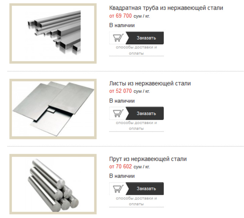 Низкие цены на Нержвающую сталь!