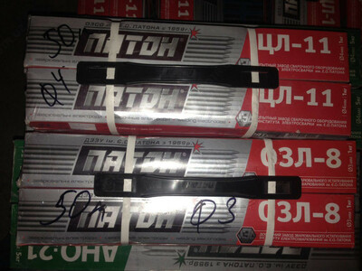 сварочный электрод ПАТОН ЦЛ-11 - 70 000 сум / кг.