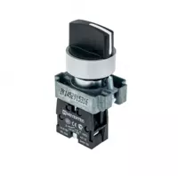 Переключатель  короткая ручка  черный  2 положения  1NO  с фиксацией  металл MTB2-BDZ112