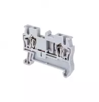 Клемма пружинная проходная  2.5 мм²  серая