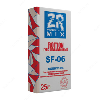 Гипс штукатурный ZR-MIX - SF-06 - 22 600 so'm / qo'pdan