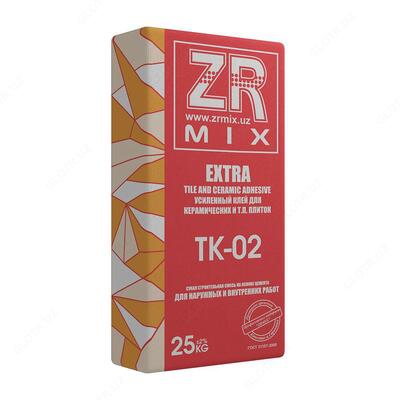 Усиленный клей для керамических и т.п. плиток - ZR-MIX  EXTRA ТК-02 - 26 000 so'm / qo'pdan