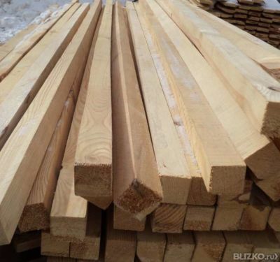 Рейки деревянные размером 5*4 см  4 м