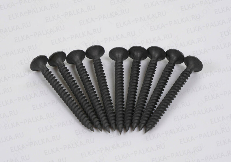 Саморезы чёрные 51 мм