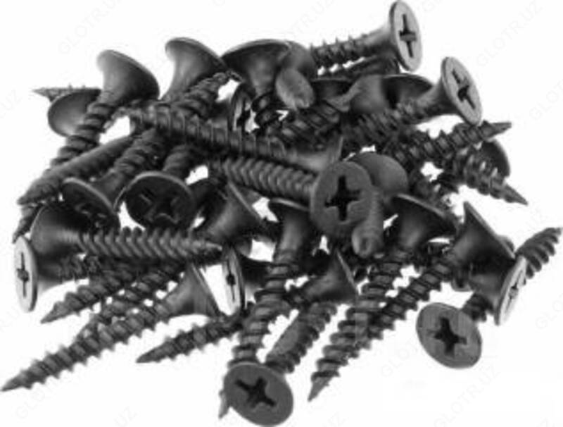 Саморезы чёрные 40 мм - от {0} сум