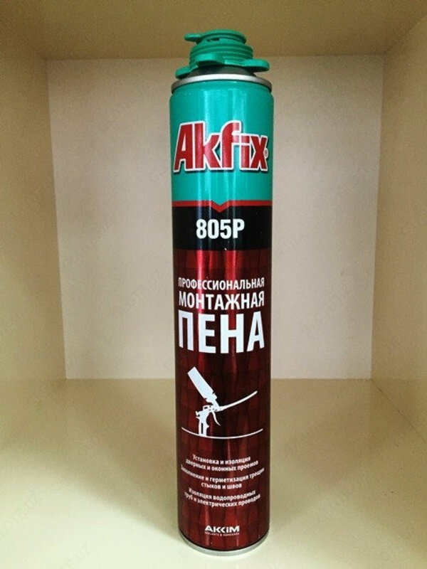 Пена монтажная AKFIX 1020гp (профессиональная) 1020 ml