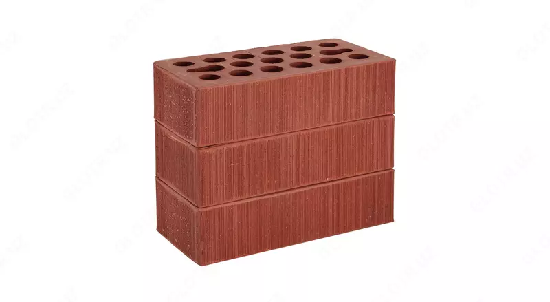 Кирпич облицовочный (бордовый)