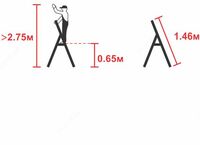 {0} so'mdan 3 bosqichli alyuminiy zinapoya (ishlab chiqaruvchidan)