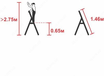 Алюминиевая стремянка 3-х ступенчатая (от производителя) Алюминиевая стремянка 3-х ступенчатая (от производителя)