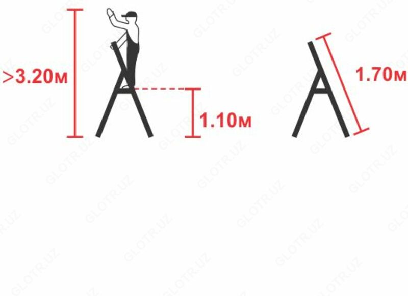 Лестница стремянка 17005 - от {0} сум