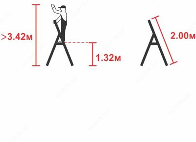 Лестница стремянка 17006 - 610 000 сум / шт.