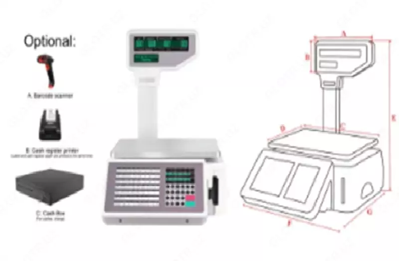 Весы для печати этикеток TM-A18 WIFI