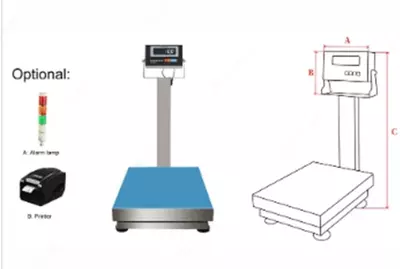 Platforma tarozilari AFS-TC 100 kg 30x40 sm