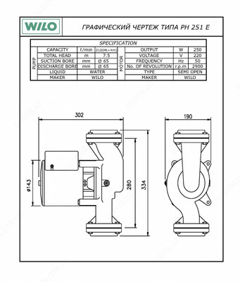Wilo PH-251 E Wilo PH-251 E