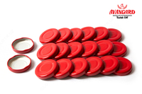 Крышки металлические с резьбовыми выступами Твист офф диаметром 43 мм. Оптом и розница