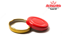 Крышки металлические с резьбовыми выступами Твист офф диаметром 43 мм. OOO  "AJI CAPS"