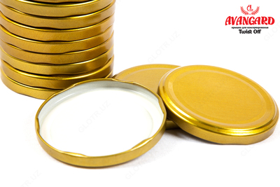 Крышки металлические винтовые с резьбовыми выступами Твист-офф диаметром 82 мм. - от 685 сум / шт.