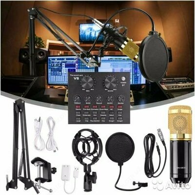 Bm 800 ovozli kartali yangi BM 800 studiya mikrofoni