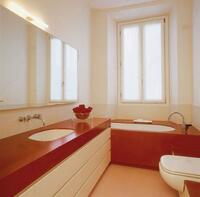 Столешница для ванной мебели из кварцевого камня