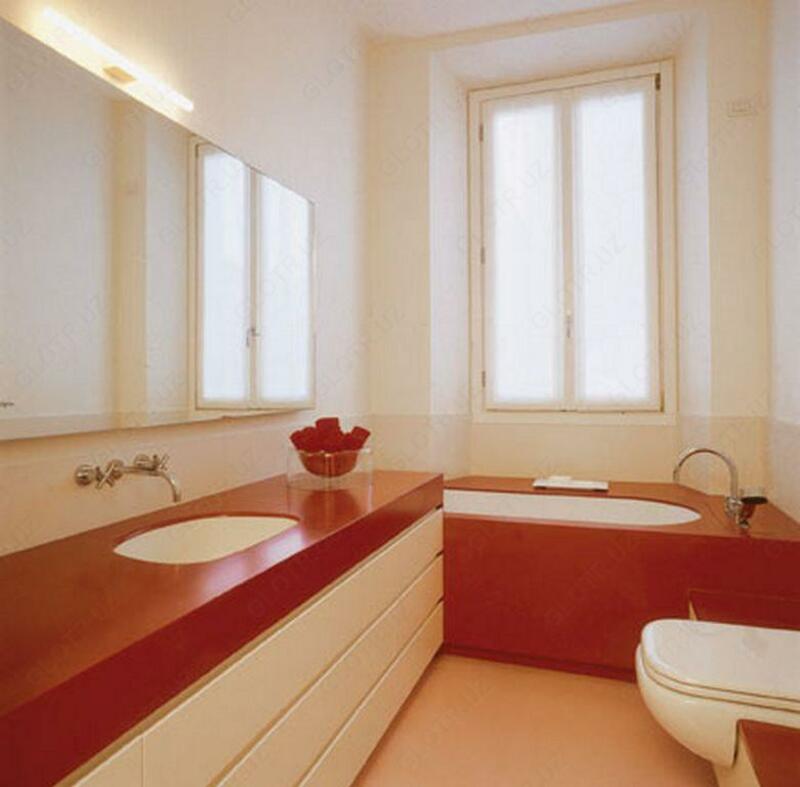 Столешница для ванной мебели из кварцевого камня