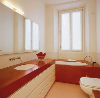 Столешница для ванной мебели из кварцевого камня