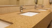 Столешница для ванной мебели из кварцевого камня