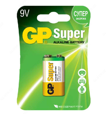 Батарейка GP SUPER ALKALINE (6LF22) 1*BL - 35 000 сум / шт.
