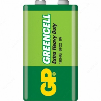 Батарейка GP GREENCELL 9.0V (6F22) 1*BL - 20 000 so'm / dona
