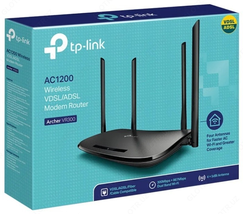 Wi-Fi роутер TP-LINK Archer VR300 Только в розницу
