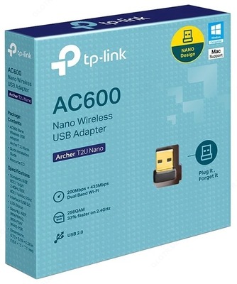 216 000 сум / шт. Wi-Fi адаптер TP-LINK Archer T2U Nano