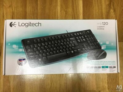 Logitech MK 120 клавиатура+мышь в одном комплекте - 238 000 сум / шт.