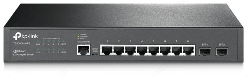 Коммутатор TP-LINK JetStream T2500G-10TS(TL-SG3210) - 1 687 500 сум