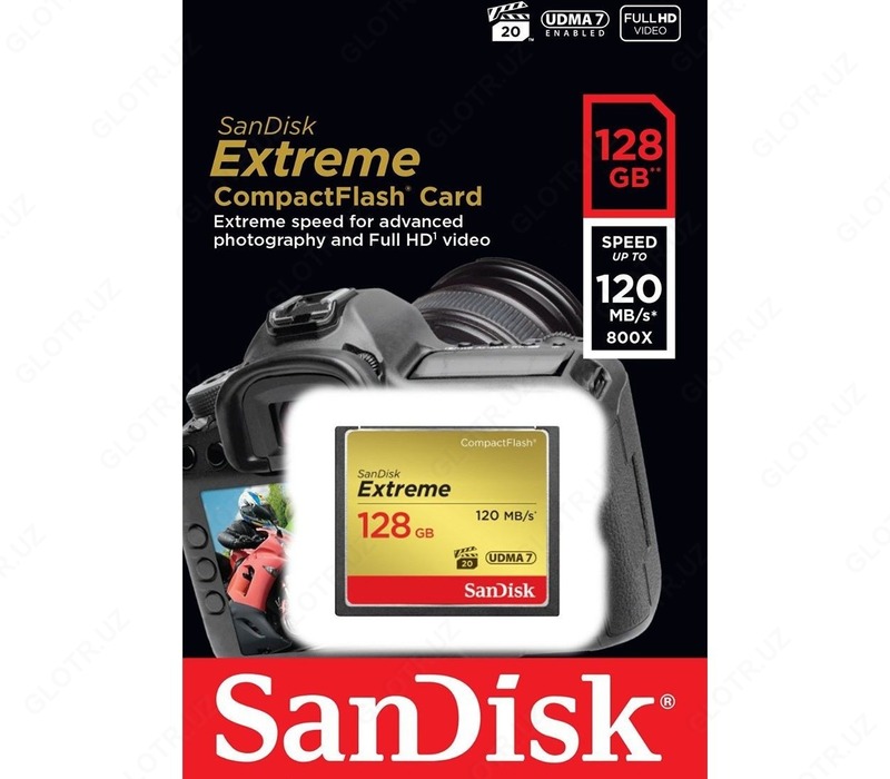 Карта памяти Sandisk CF 128GB 120Mb/s