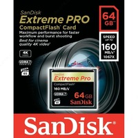 Sandisk CF 64GB 160Mb / s 4K xotira kartasi
