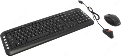Комплект клавиатура и мышь A4Tech V-Track Wireless 7200N Black USB