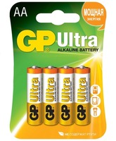 Батарейка GP ULTRA ALKALINE (LR6) 4*BL