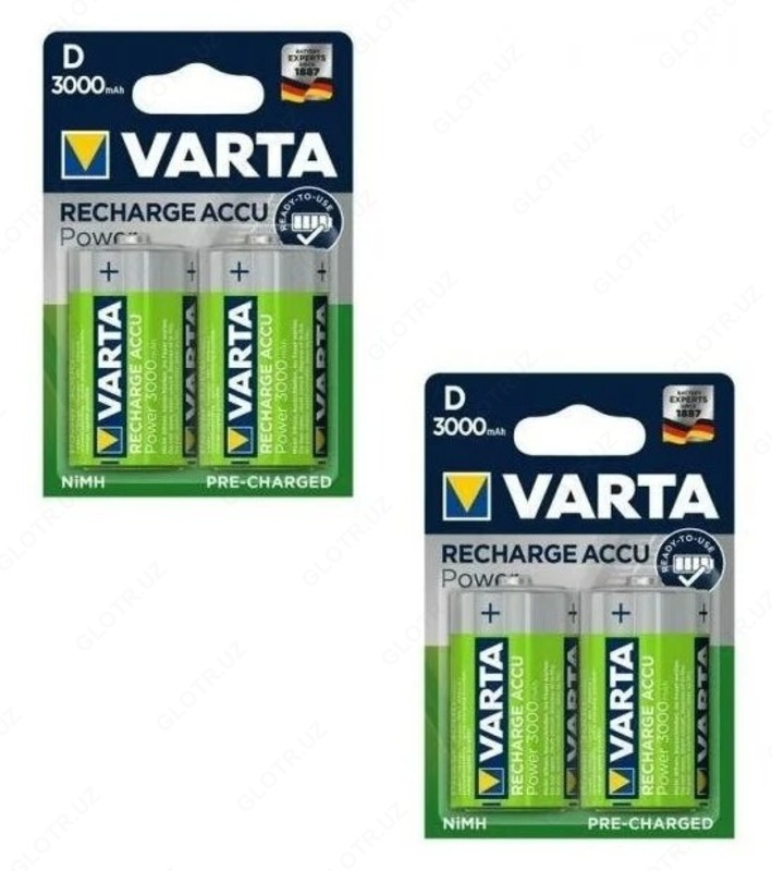 Аккумулятор Ni-Mh 3000 мА·ч VARTA Recharge Accu Power 3000 D - 116 886 сум