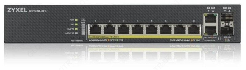 2 989 000 сум Коммутатор ZYXEL NebulaFlex GS1920-8HPv2